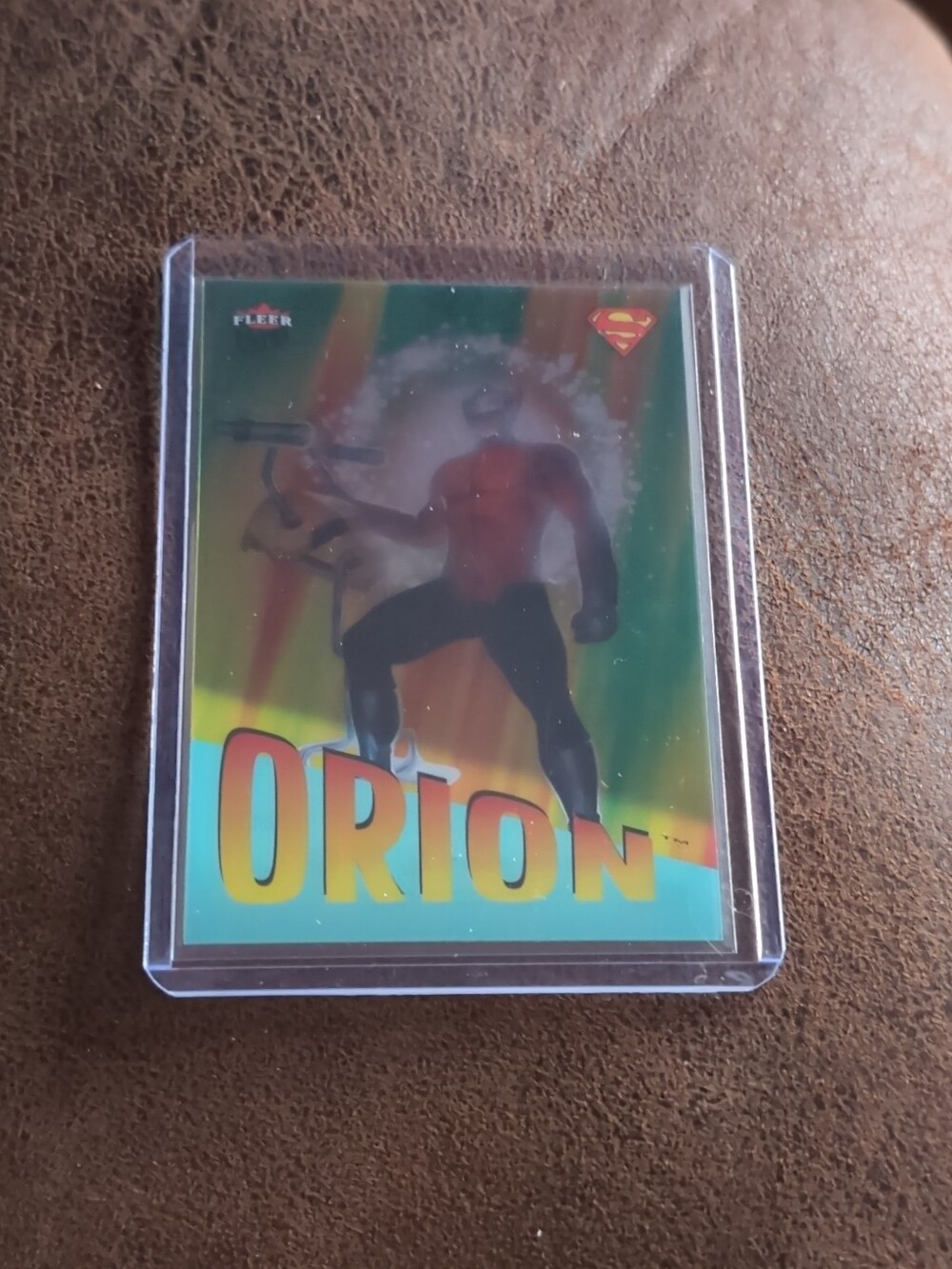 🍁Fleer Ultra Superman Orion #R27 Aqua Acetate Trading Card